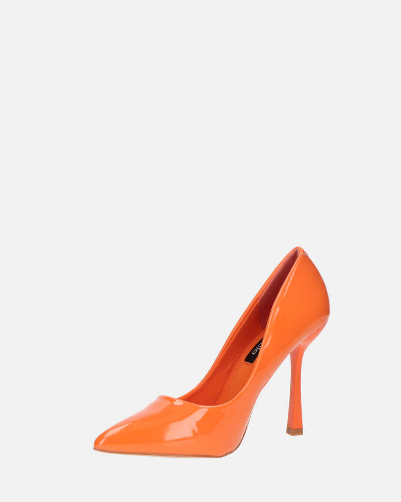 THISBE - decollete in glassy arancio
