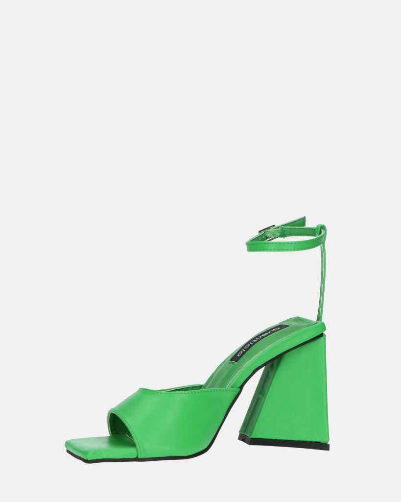 KUBRA - sandali con cinturino in ecopelle verde
