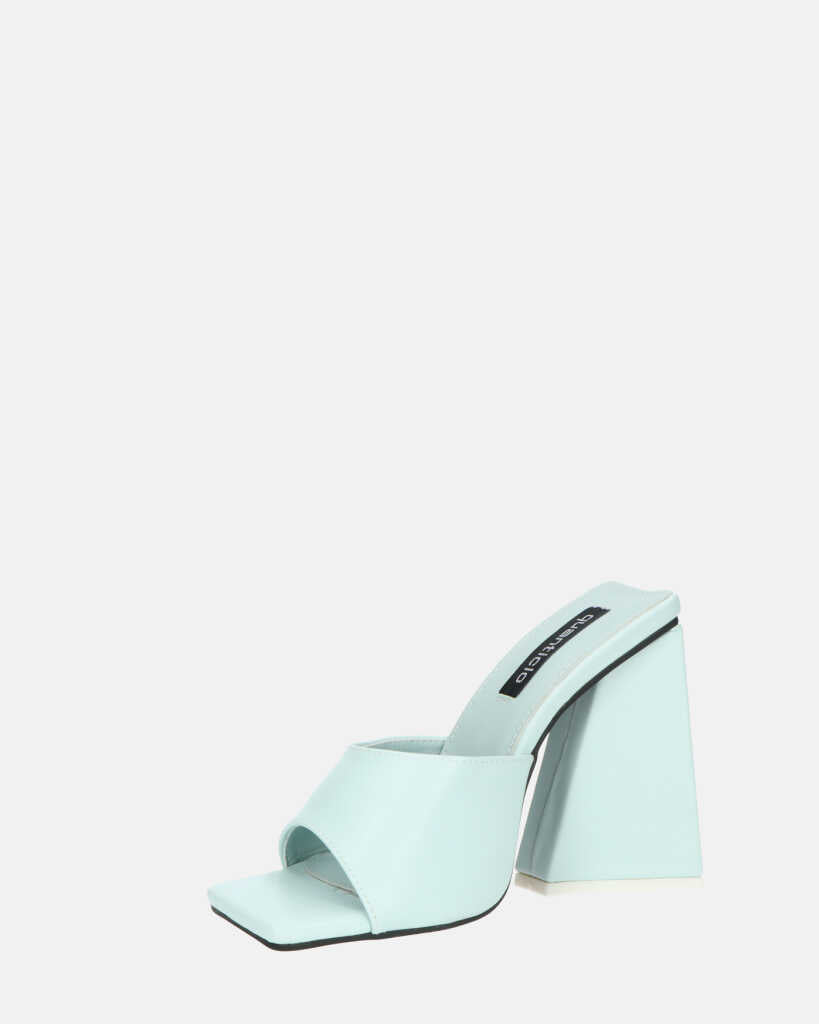 BUKET - sandali con tacco celeste