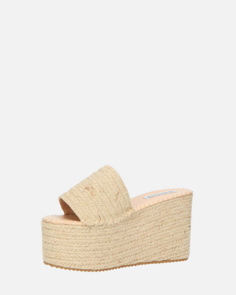 ALEXANDRA - sandalo platform in beige