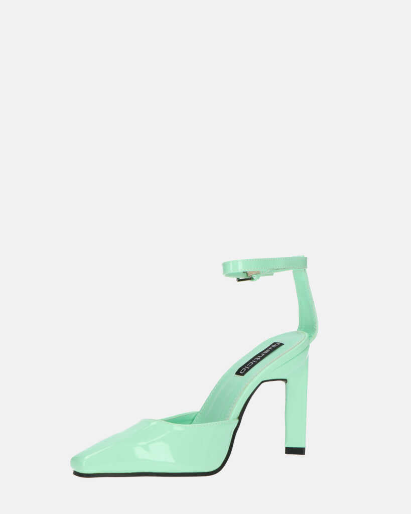LUDWIKA - chaussures à talon et bride en glassy vert