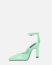 LUDWIKA - chaussures à talon et bride en glassy vert