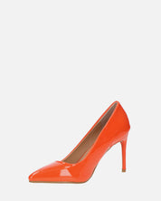 PORSHA - decolette in glassy arancione con tacco a spillo