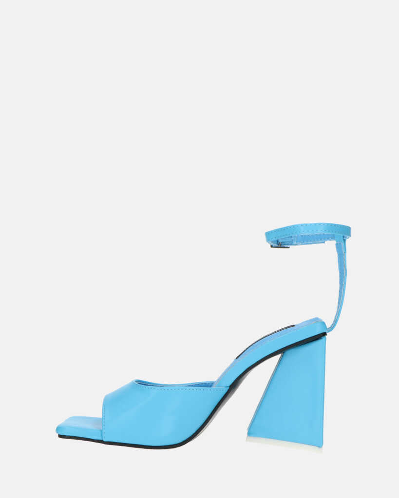 KUBRA - sandali con cinturino in ecopelle azzurra