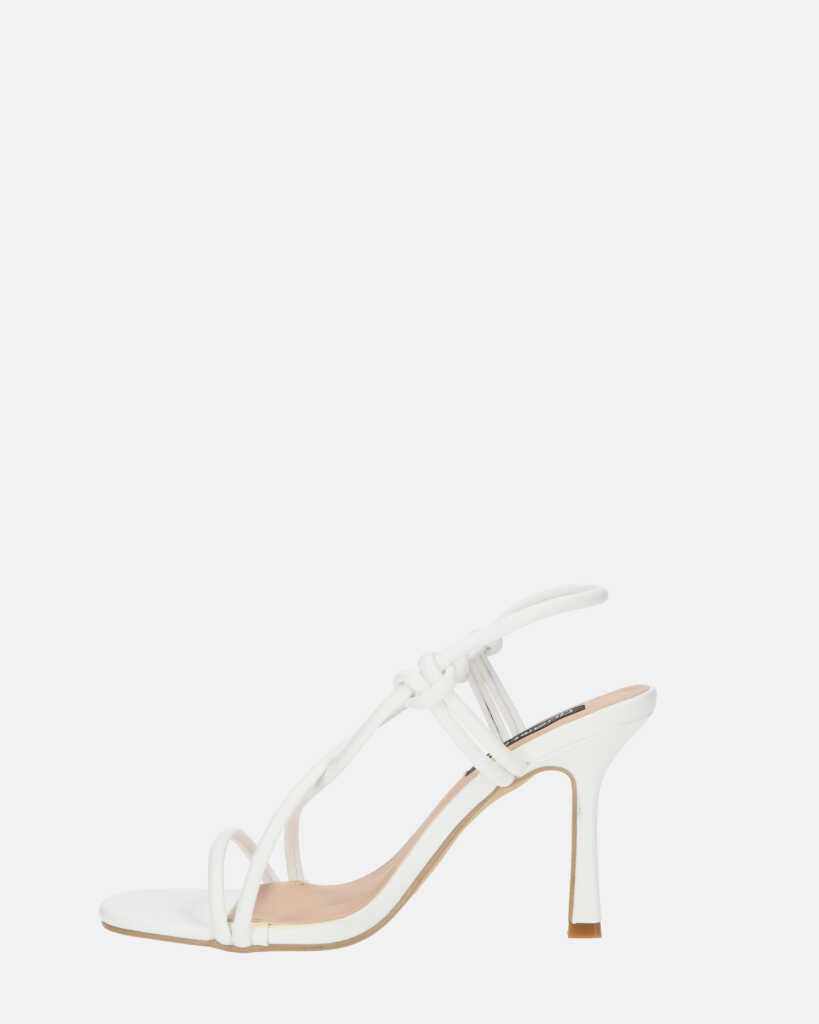 RAFA - sandales à talons en pu blanches