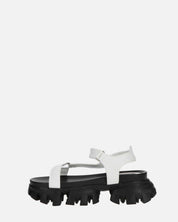JENNY - sandali bianchi con chiusura in velcro