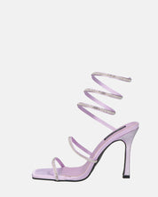 NORA - tacchi alti con spirale viola con gemme