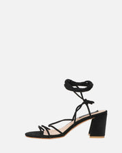 TALIA - sandales à talons en glitter noires