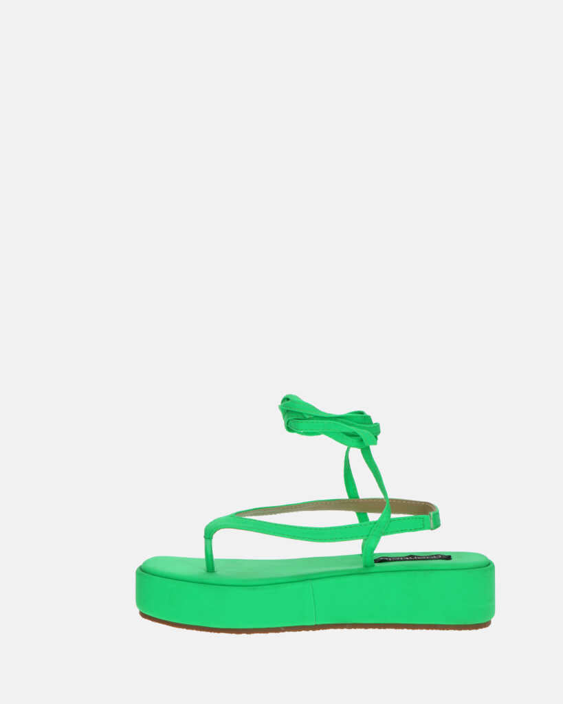 YULIYA - sandali platform verde