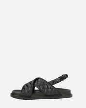 MICH - sandali neri con ecopelle padded