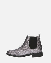SOPHIE - stivaletto stile chelsea in glitter grigio