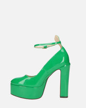 SOLEIL - chaussures à talons en vert glassy