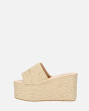 ALEXANDRA - sandalo platform in beige