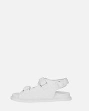 ALIZEE - sandali in ecopelle bianca con effetto padded