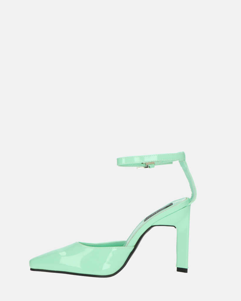 LUDWIKA - chaussures à talon et bride en glassy vert