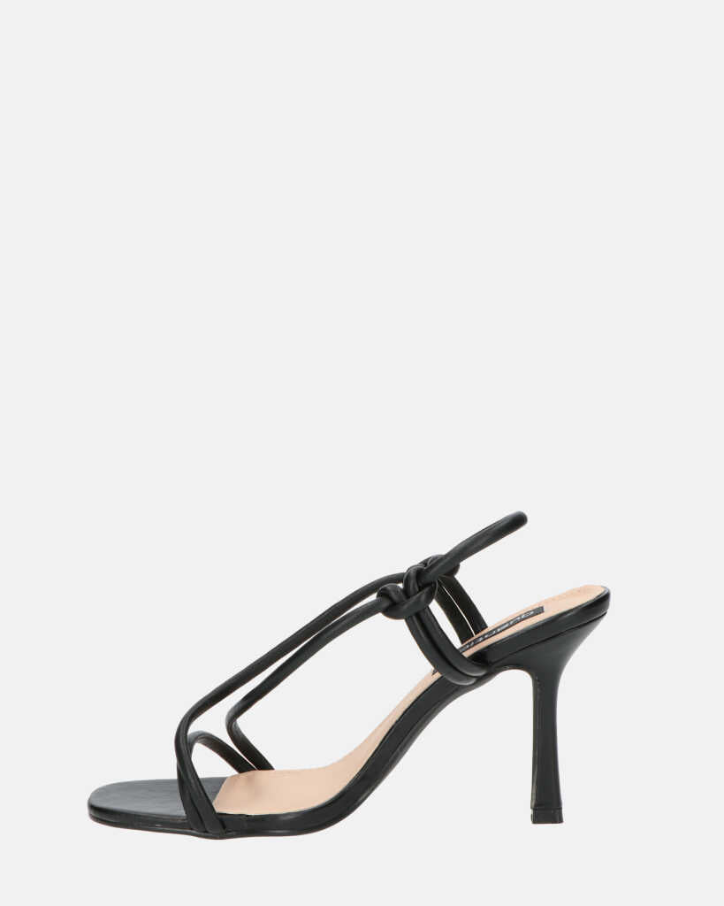 RAFA - sandales à talons en pu noir