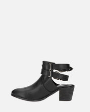 NELL - scarpa con tacco e fibbie in nero