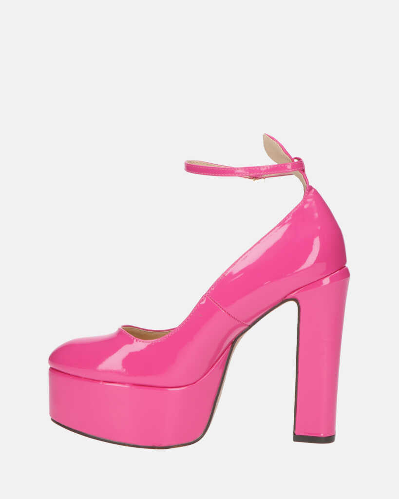 SOLEIL - scarpe con tacco alto in glassy fuchsia