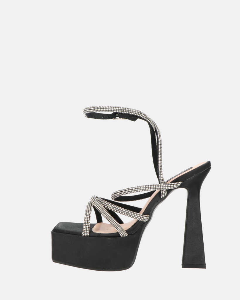 MADELYN - sandali in ecopelle nera