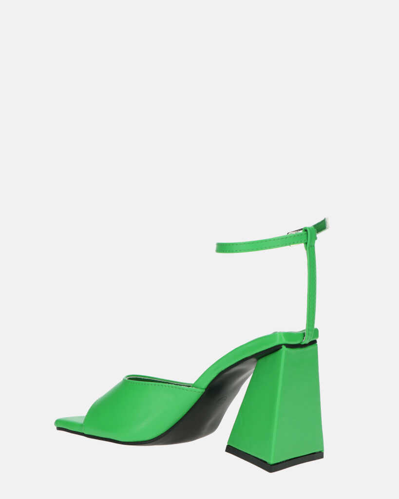 KUBRA - sandali con cinturino in ecopelle verde