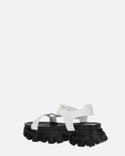 JENNY - sandali bianchi con chiusura in velcro
