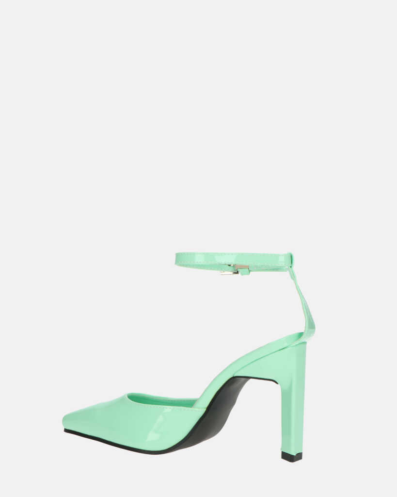 LUDWIKA - chaussures à talon et bride en glassy vert