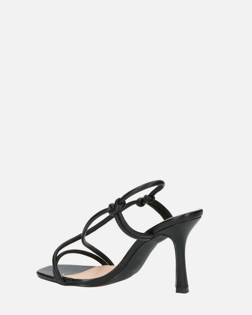 RAFA - sandales à talons en pu noir