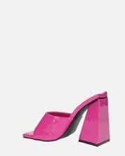 KAMELYA - scarpe con tacco squadrato in glassy viola