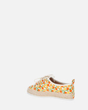CHALICE - espadrille en imprimé orange