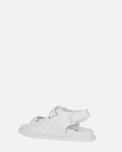ALIZEE - sandali in ecopelle bianca con effetto padded