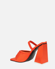 EMMI - sandali con tacco arancione con elastico