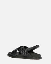 MICH - sandali neri con ecopelle padded