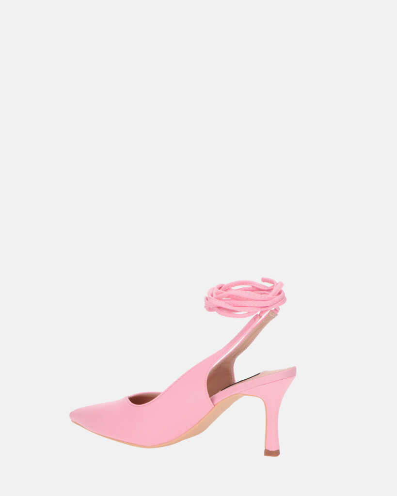 IOLE - scarpe con tacco a spillo in lycra rosa