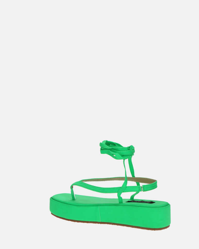 YULIYA - sandali platform verde
