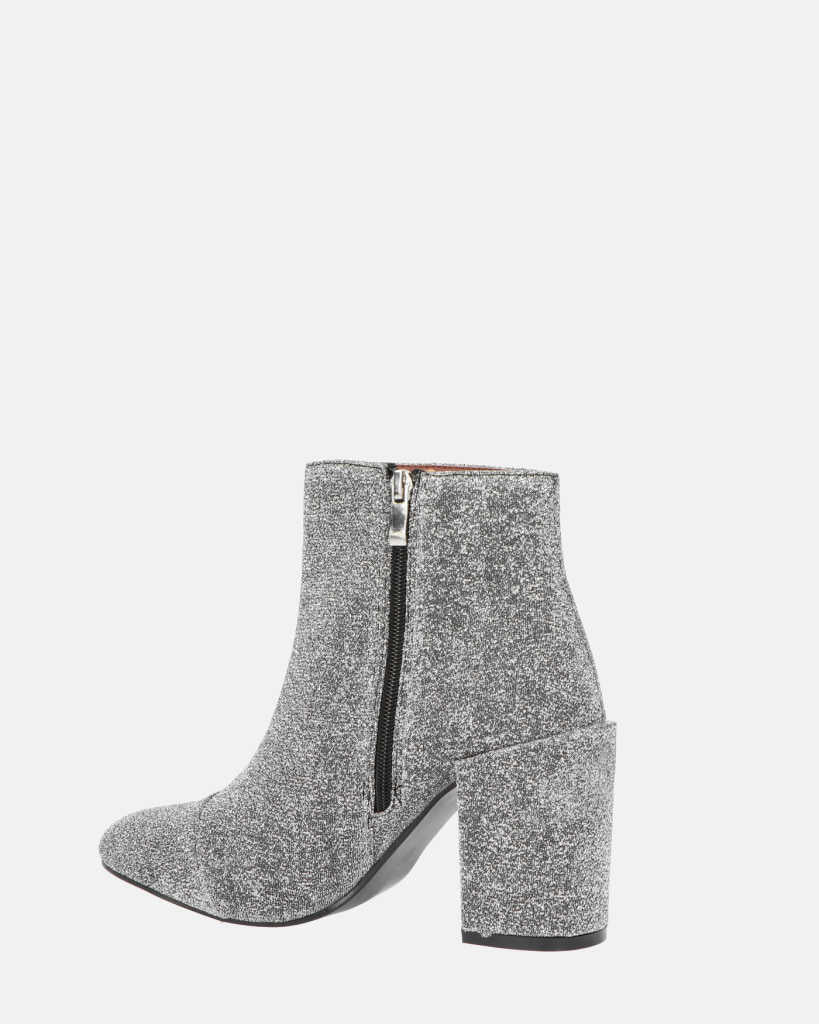 IRENE - stivaletto in glitter grigio