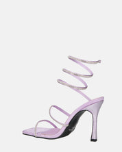 NORA - tacchi alti con spirale viola con gemme