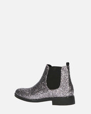 SOPHIE - stivaletto stile chelsea in glitter grigio