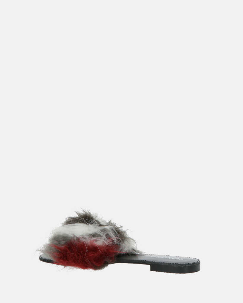 STEFFI - slider in ecopelliccia multicolor