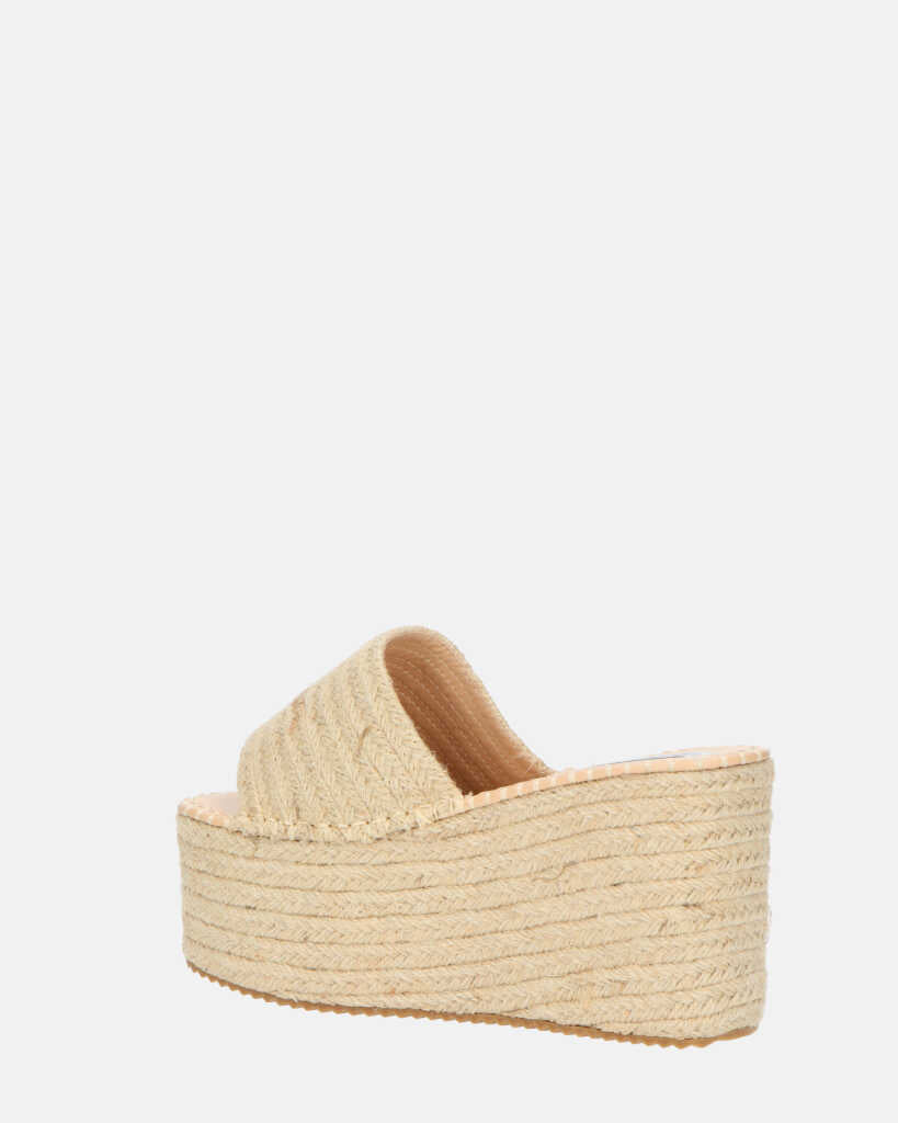 ALEXANDRA - sandalo platform in beige