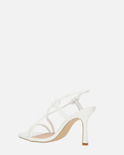 RAFA - sandales à talons en pu blanches