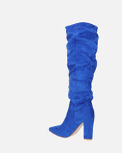 JONITTA - stivale alto con tacco in blu