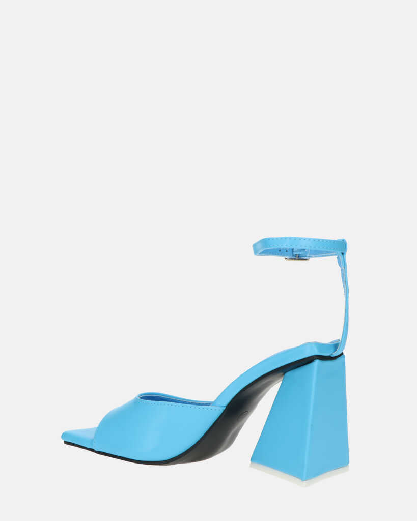 KUBRA - sandali con cinturino in ecopelle azzurra