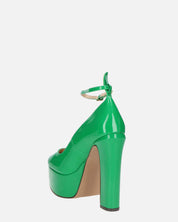 SOLEIL - chaussures à talons en vert glassy