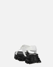 JENNY - sandali bianchi con chiusura in velcro