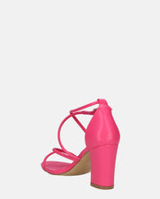 GEA - sandali con tacco in PU fuchsia