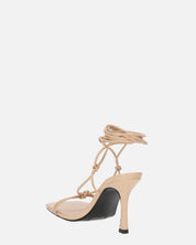 DOLLY - tacco a spillo beige con lacci