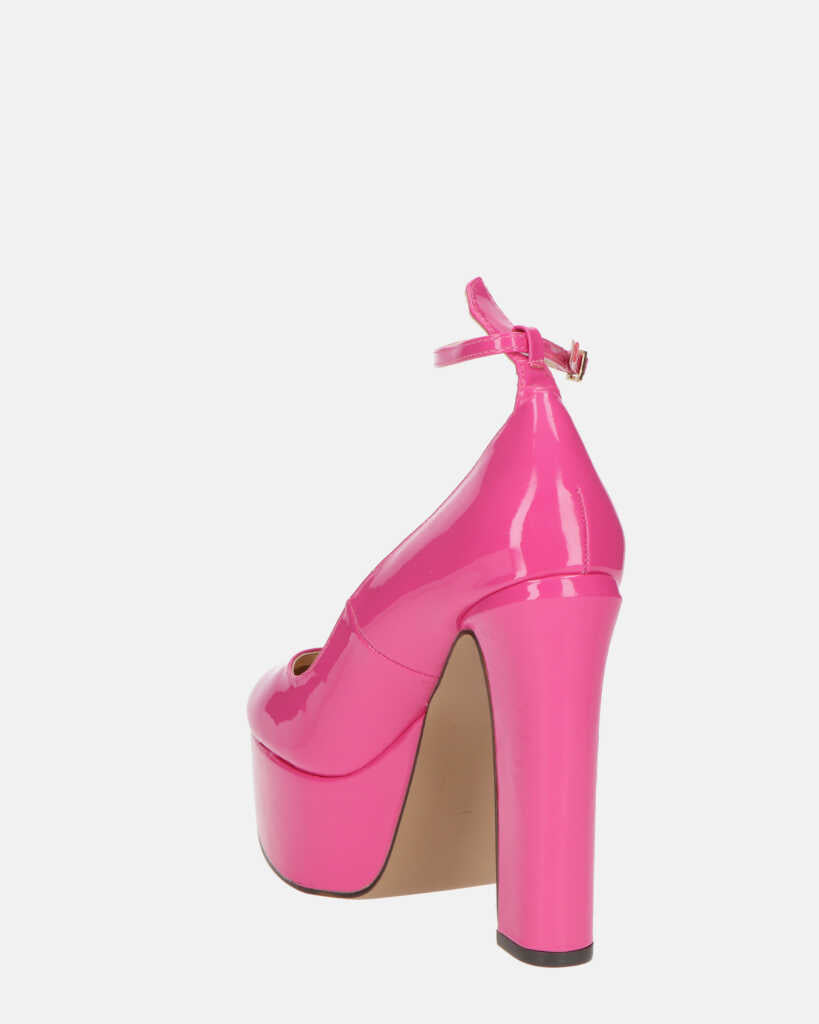 SOLEIL - scarpe con tacco alto in glassy fuchsia