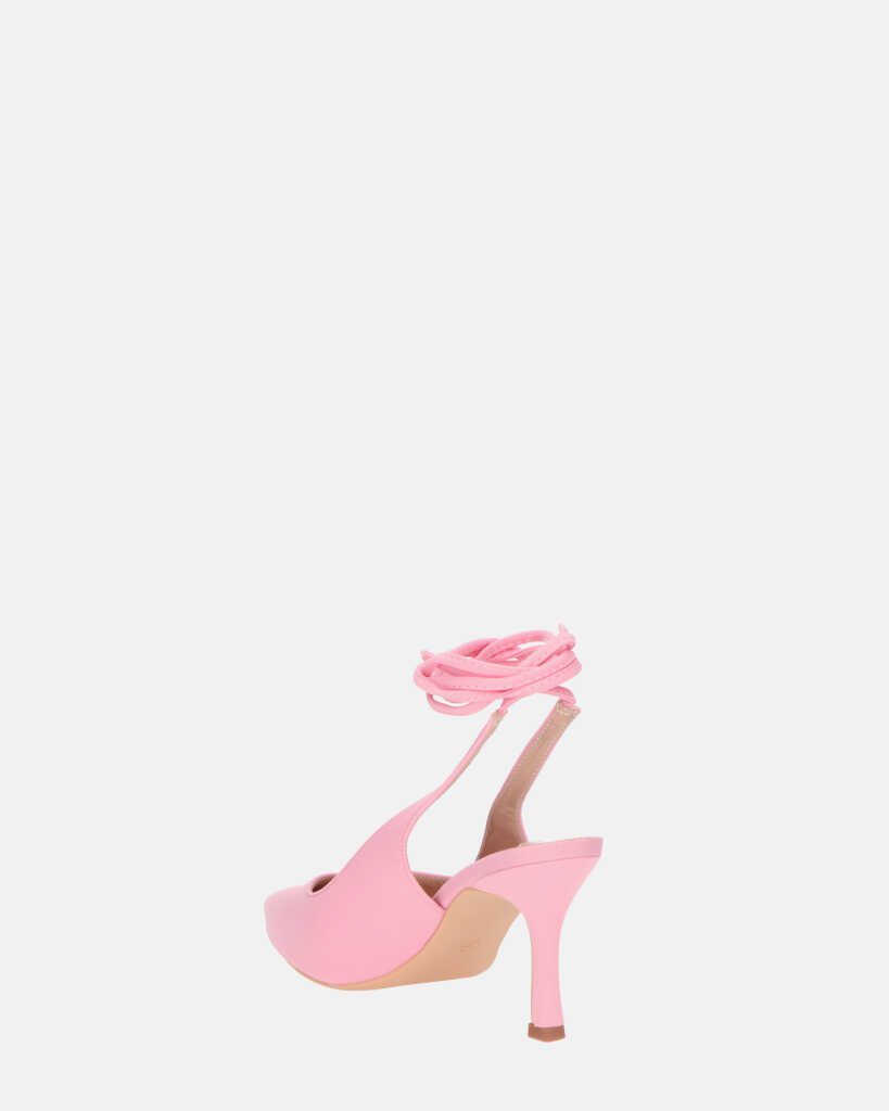 IOLE - scarpe con tacco a spillo in lycra rosa