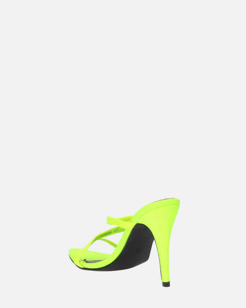 JUDY - tacco a spillo giallo fluo