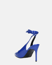 ADENIKE - décolleté con lacci in glassy blu